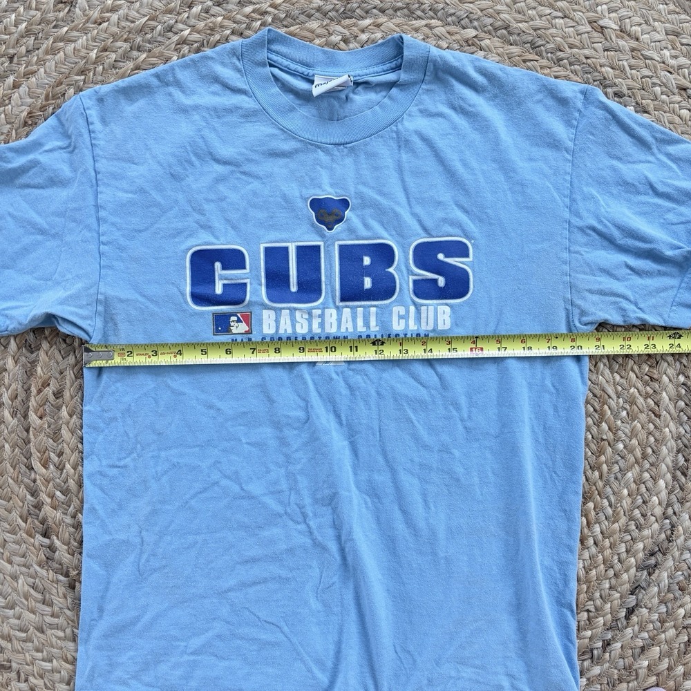 Vintage Chicago Cubs Baseball Club T-Shirt Large Blue Short Sleeve - Picture 6 of 7
